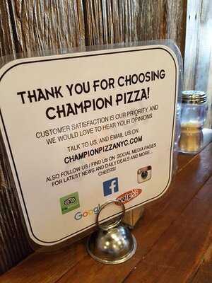 Champion Pizza Ludlow