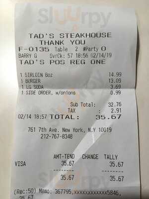 Tad's Steaks