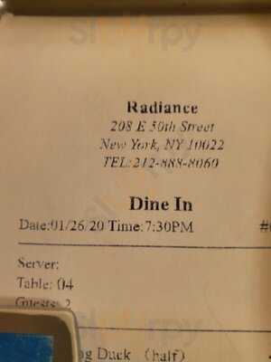 Radiance - Fine Asian Cuisine