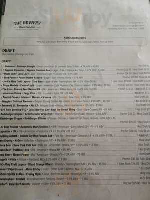 The Bowery Beer Garden