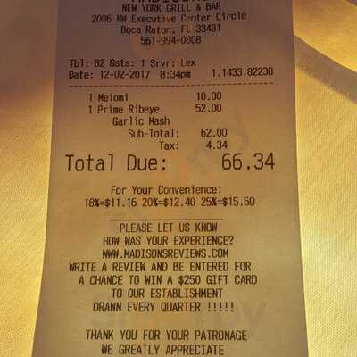Madisons New York Grill & Bar - Usa