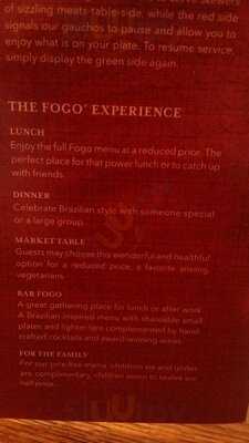 Fogo De Chao Brazilian Steakhouse