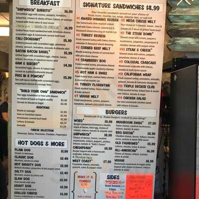 Shipwreck Sally's Sandwiches