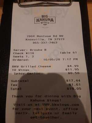 Big Kahuna Wings - West Town