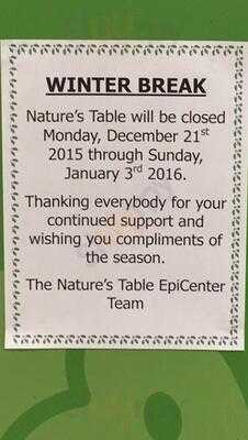 Nature's Table