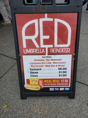 Red Umbrella Reindeer