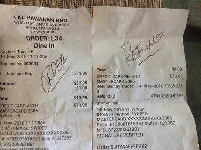 L&l Hawaiian Barbecue