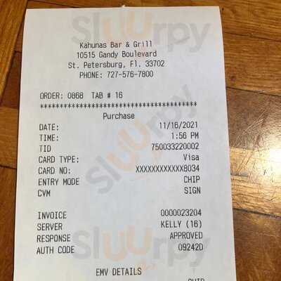 Kahuna's Bar And Grill