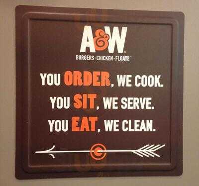 A & W Burgers Chicken Floats