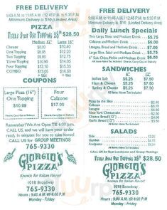 Giorgio S Pizza