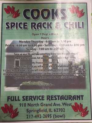 Cook's Spice Rack & Chili