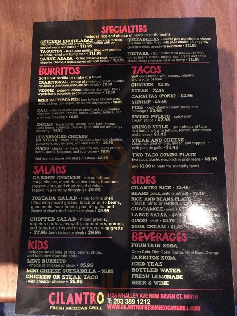 Cilantro Fresh Mexican Grill