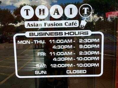 Thai Tea Asian Fusion Cafe