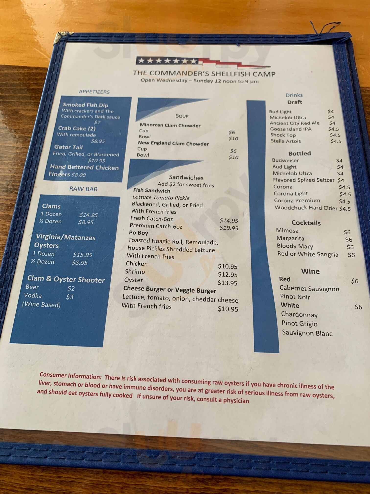 The Commander's Shellfish Camp