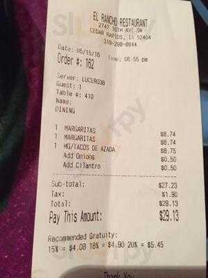 El Rancho Mexican Restaurant