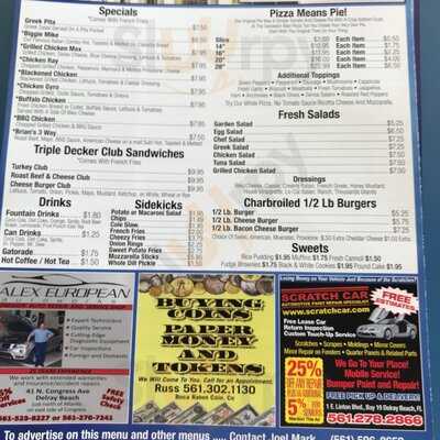 The Sandwich Man Pizza Too