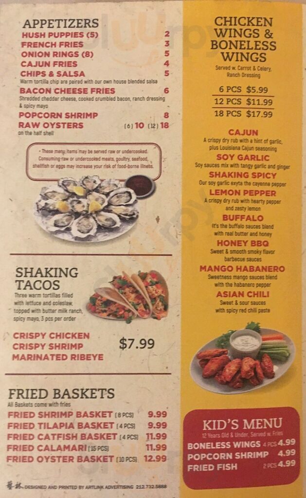 Shaking Seafood & Wings