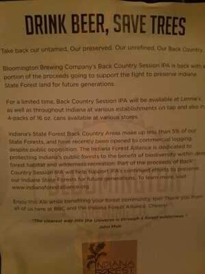 Lennie's & Bloomington Brewing Co.