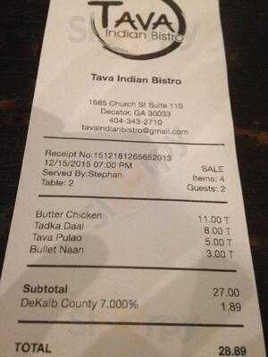 Tava Indian Bistro