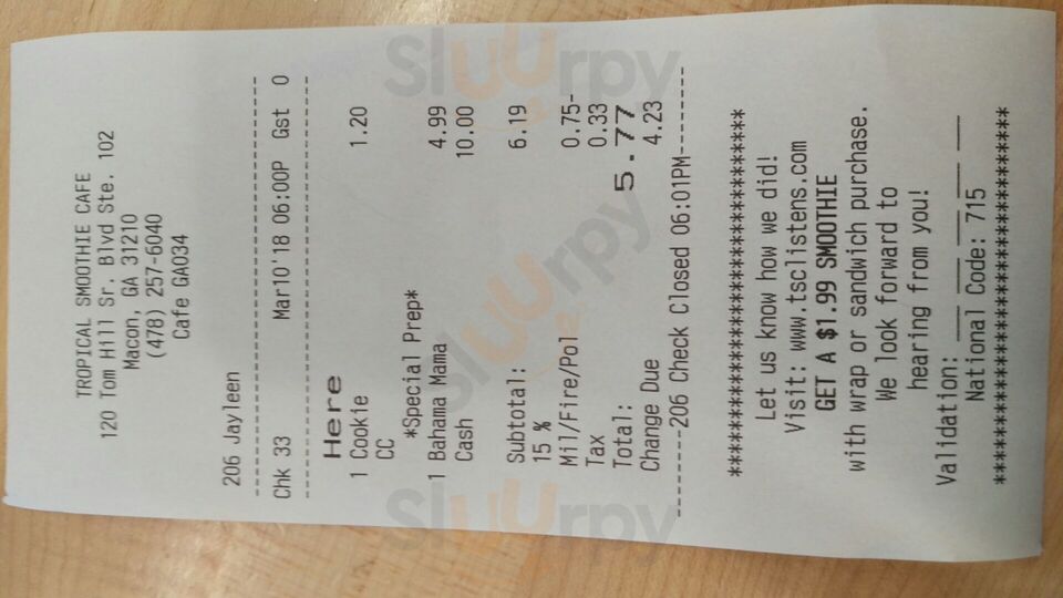 Tropical Smoothie Cafe