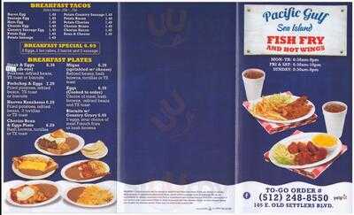 Pacific Gulf Sea Island Fish Fry And Hot Wings