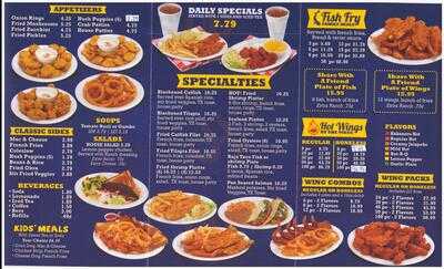 Pacific Gulf Sea Island Fish Fry And Hot Wings