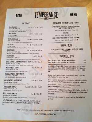 Temperance Beer Co.