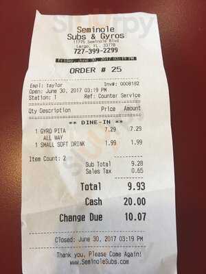 Seminole Subs & Gyros