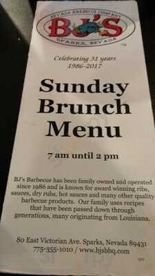 Bj's Nevada Barbecue Company