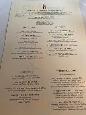 The Dining Room At Castle Hill Inn