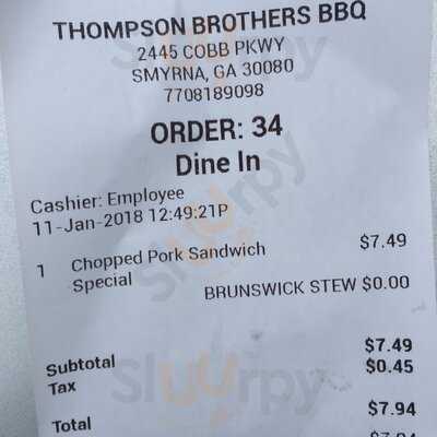 Thompson Brothers Barbeque