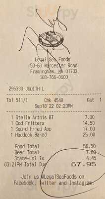 Legal Sea Foods