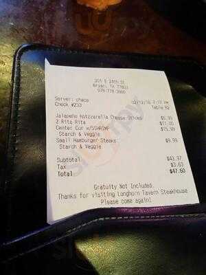 Longhorn Tavern Steak House