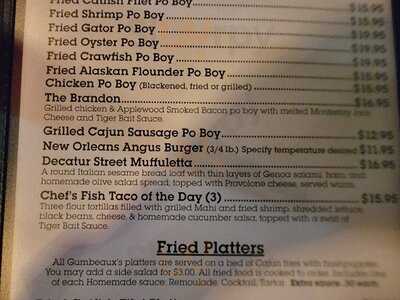 Gumbeaux's A Cajun Cafe