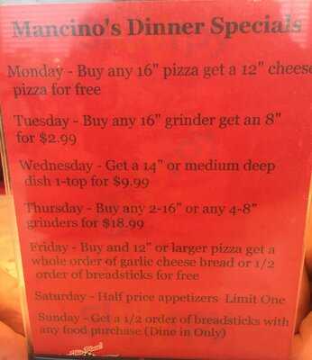 Mancino's Pizza & Grinders Of Kokomo