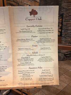 Copper Oak Restaurant At Ho Chunk Casino