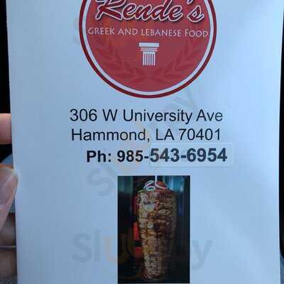 Rende's Greek And Lebanese Food
