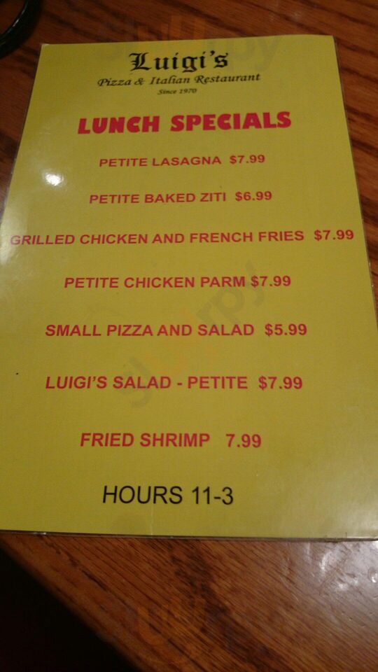 Luigi's Pizza Of Brooksville