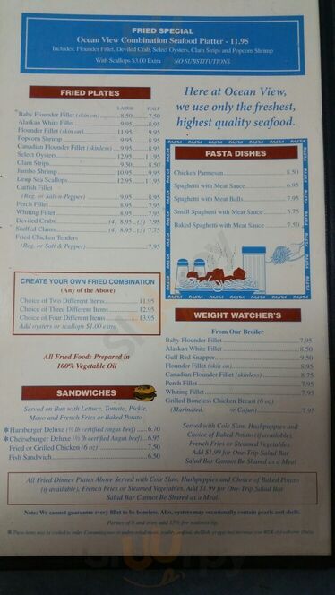 Ocean View Seafood