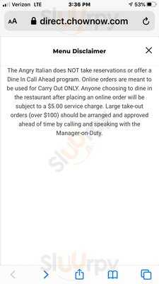 The Angry Italian Restaurant