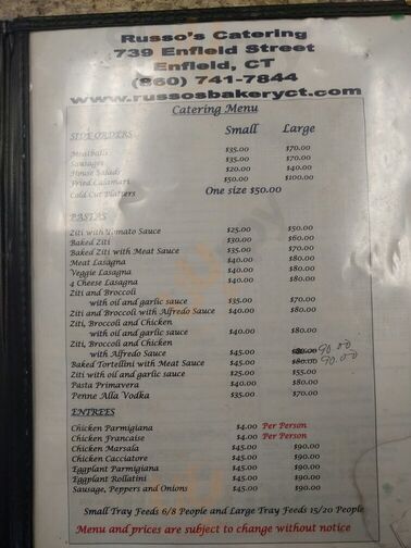 Russo Pastry Shop Incorporated
