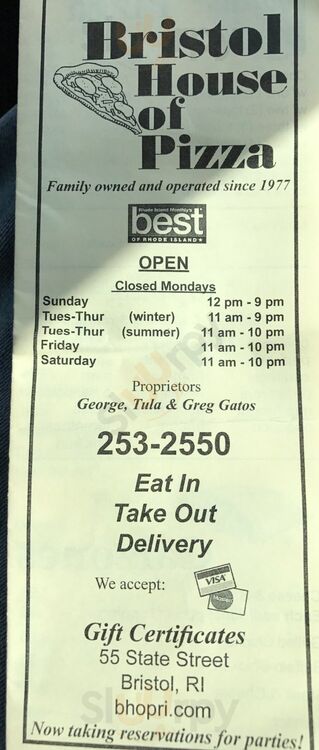 Bristol House Of Pizza