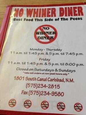 No Whiner Diner