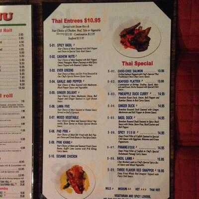 Fusion Japanese And Thai Cuisine