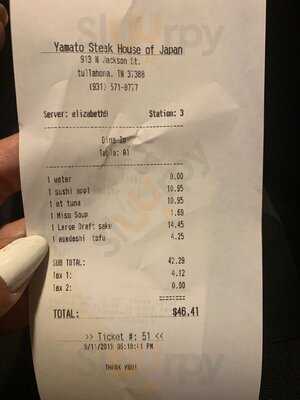 Yamato Japanese Steakhouse