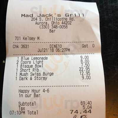Mad Jack's Grill And Pub