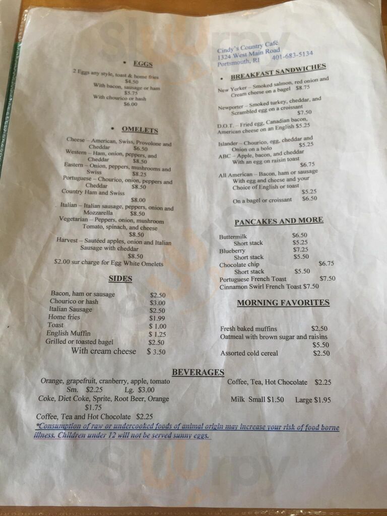 Cindy's Country Cafe
