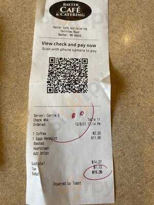 Baxter Cafe And Catering