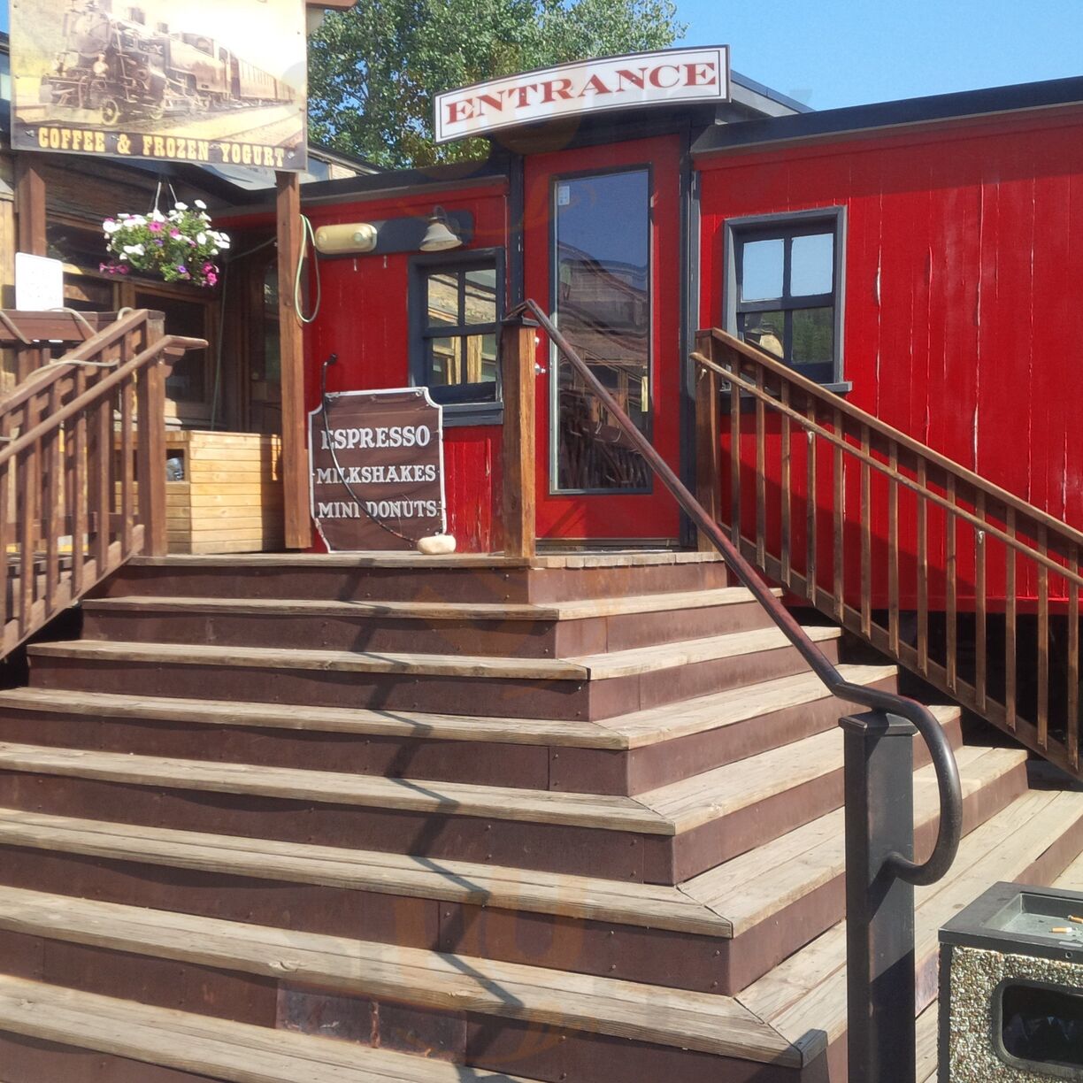 The Train Cars Coffee And Yogurt