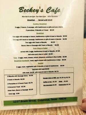 Beckey's Cafe
